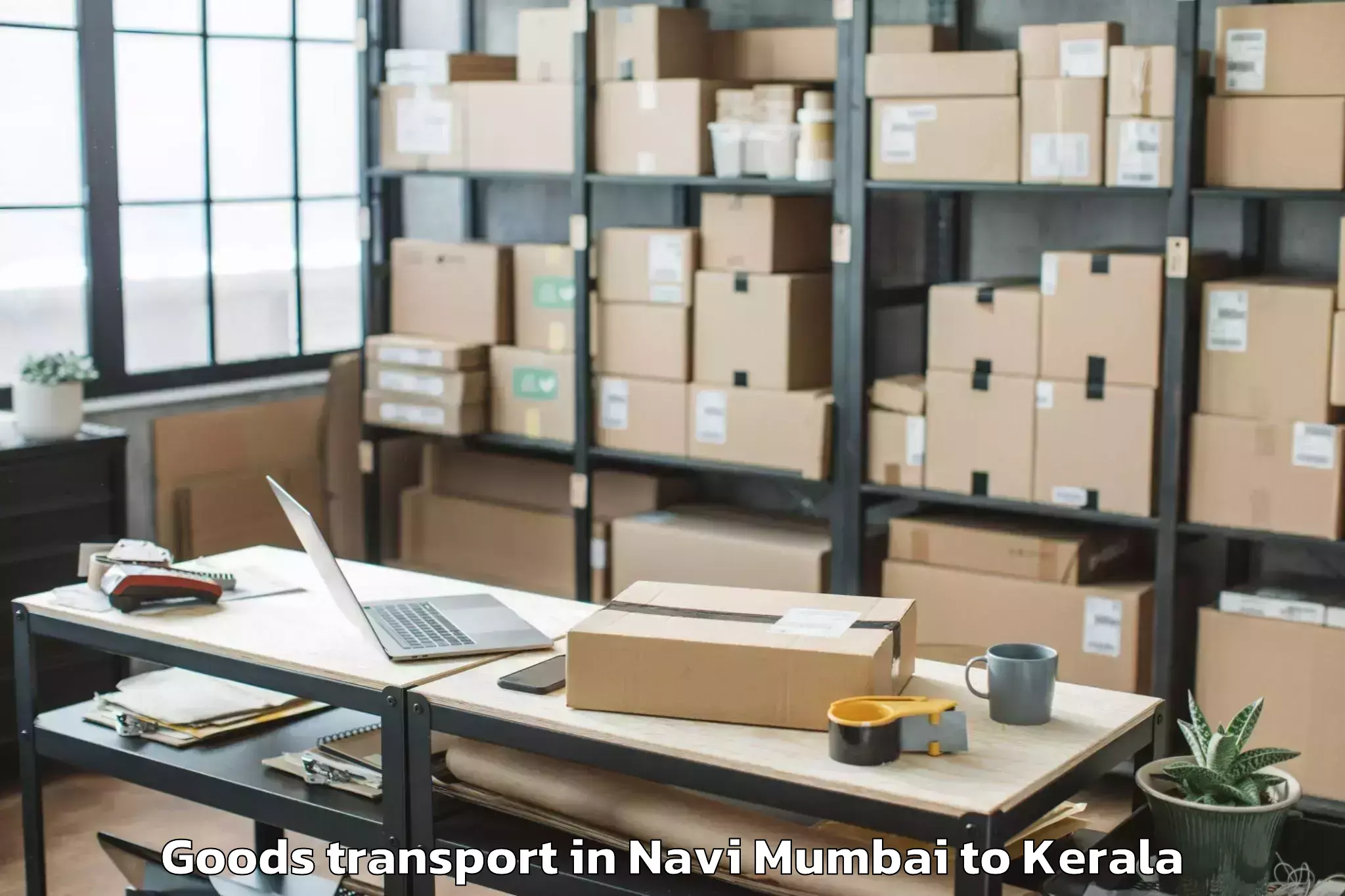 Top Navi Mumbai to Venjaramoodu Goods Transport Available